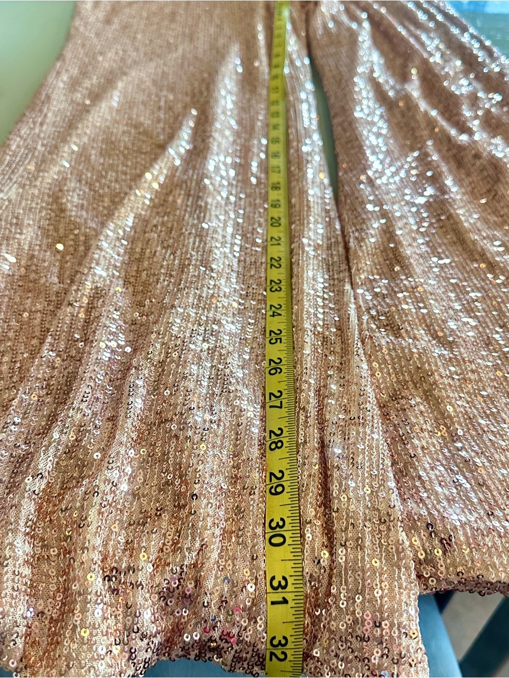 NWT Mac Duggal Rose Pink Sequin Wide-Leg Jumpsuit - Picture 2 of 5